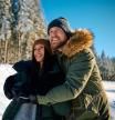 Pareja en la nieve