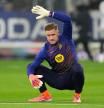 BARCELONA, SPAIN - JANUARY 03: Marc-Andre ter Stegen of FC Barcelona warms up prior to the LaLiga EA Sports match between RCD Espanyol de Barcelona and FC Barcelona at RCDE Stadium on January 03, 2026 in Barcelona, Spain. (Photo by Alex Caparros/Getty Images)