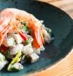 Cebiche corvina con gamba