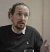El vicepresidente del Gobierno, Pablo Iglesias, en un momento de la entrevista