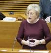 La consellera Ana Barceló en su comparecencia en la diputación permanente de les Corts Valencianes