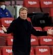 Koeman durante el partido del Barcelona contra el Athletic Club