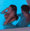 Marina e Isaac en la piscina de 'La isla de las tentaciones'