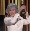 Jane Fonda subió al escenario para recibir el premio por toda su carrera.