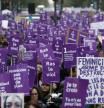 Manifestación contra la violencia machista en las calles de París en 2019