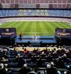 Aunque fuera por una hora y una zona de tribuna, el Camp Nou volvió a tener público