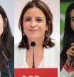 Irene Montero, Adriana Lastra y Rocío Monasterio