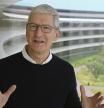 Tim Cook en el Apple Park durante una presentación en octubre pasado