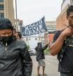 People demonstrate outside of the Ohio Statehouse following this week's police shooting of 16-year-old Ma'Khia Bryant in Columbus, Ohio, U.S., April 24, 2021. REUTERS/Gaelen Morse