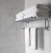 Colgador de toallas para el baño.