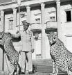 ADDIS ABABA - NOVEMBER 1: Emperor of Ethiopia, Haile Selassie, in front of the Jubilee Palace in Addis Ababa, Ethiopia on THE TWENTIETH CENTURY. Episode called, 