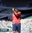 Roger Federer, este lunes en Roland Garros