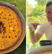 Dabiz Muñoz la lía con su último invento: una "paella" con yemas y pollo a la brasa