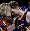 FOTO ALEX GARCIA EL FC BARCELONA DE BASKET SE PROCLAMA CAMPEON DE LIGA ANTE EL REAL MADRID EN EL PALAU. GASOL Y MIROTIC 2021/06/16