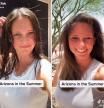 Esta joven muestra cómo el calor en Arizona es capaz de secarle el pelo en apenas dos segundos