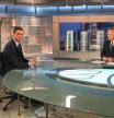 Pedro Sánchez, en una entrevista junto a Pedro Piqueras, en julio de 2019