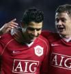 Cristiano y Solskjaer durante su etapa como jugadores del United