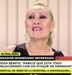 Rosa Benito se entera en directo de la hospitalización de Amador Mohedano