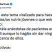 Carlos Ríos comparte los datos de un paciente y una nutricionista explica por qué no se debe hacer
