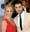 (FILES) In this file photo Britney Spears (L) and Sam Asghari arrive at the premiere of Sony Pictures' 