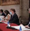 Momento de la reunión de la mesa de diálogo social de la Comunidad Valenciana