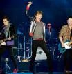 Mick Jagger, Keith Richards and Ronnie Wood of The Rolling Stones kick off their U.S. tour, a month after the death of drummer Charlie Watts, in St. Louis, Missouri, U.S. September 26, 2021. REUTERS/Lawrence Bryant TPX IMAGES OF THE DAY