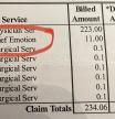Una mujer recibe una factura de 10 euros por llorar durante una cirugía