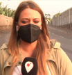 Sara Bravo, reportera de 'Cuatro al día', se emociona en directo desde La Palma