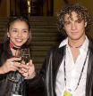 20.05.2002. Estonia. Tallin. David Bisbal and Chenoa enjoy the reception offered by the Mayor of Tallin all the participants of the Festival. (Photo by Quim Llenas/Cover/Getty Images)