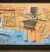 New York (United States), 29/10/2021.- A view of Jean-Michel Basquiat's 1982 painting 'The Guilt of Gold Teeth' during an auction preview at Christie'Äôs in New York, New York, USA, on 29 October 2021. The painting, which is part of the '20th Century Evening Sale' on 11 November 2021 in New York, is expected to sell for $40-$80 million USD/'K34-'K69 million euros. (Estados Unidos, Nueva York) EFE/EPA/JUSTIN LANE