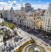 Valencia, Spain. Dec 21, 2019. Aerial view of Valencia City Hall taken in a sunny day. Valencia City Hall. Plaza del Ayuntamiento at Valencia, Spain is a travel destination for those who visit Valencia city