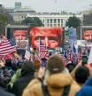 FILE - In this Jan. 6, 2021, file photo, Trump supporters participate in a rally in Washington. Far-right social media users for weeks openly hinted in widely shared posts that chaos would erupt at the U.S. Capitol while Congress convened to certify the election results. (AP Photo/John Minchillo, File)