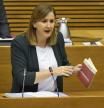 La portavoz del PP en Les Corts Valencianes, María José Català, en la sesión de miércoles.