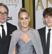 Sarah Jessica Parker, junto a su pareja Matthew Broderick y su hijo James Wilkie Broderick,
