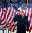 (FILES) In this file photo taken on January 06, 2021, US President Donald Trump cheers supporters from The Ellipse near the White House in Washington, DC. - They descended upon Washington, DC in the thousands, gathering to protest the result of a presidential election they still claim was 