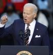 Joe Biden, durante su apasionado discurso en torno al derecho al voto, en Georgia