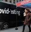 NEW YORK, NEW YORK - JANUARY 21: A Covid-19 testing van sits along a Manhattan street on January 21, 2022 in New York City. Two years ago, the CDC confirmed the first known case of coronavirus in the U.S. As New York City's Covid numbers begin to plateau, and in some neighborhoods sharply drop, Covid case numbers are still increasing in many regions of America.   Spencer Platt/Getty Images/AFP
== FOR NEWSPAPERS, INTERNET, TELCOS & TELEVISION USE ONLY ==