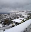 La isla de Mykonos, en Grecia, sacudida por las fuertes nevadas y el clima extremo