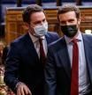 Teodoro García Egea junto a Pablo Casado en el Congreso de los Diputados