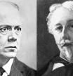 El inglés Houston Stewart Chamberlain (izqda.) y el francés Joseph Arthur de Gobineau.