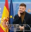 El portavoz parlamentario de ERC en el Congreso, Gabriel Rufián ofrece una rueda de prensa antes de participar en la Junta de Portavoces en el Congreso de los Diputados, a 15 de marzo de 2022, en Madrid (España). 15 MARZO 2022;JUNTA PORTAVOZ;RUEDA Marta Fernández Jara / Europa Press 15/03/2022