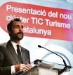El conseller d’Empresa i Treball, Roger Torrent i Ramió, en l’acte de constitució del nou clúster TIC-Turisme