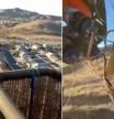 Un joven capta el tenso momento en que sufre un accidente a bordo de un globo aerostático