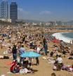 Playas abarrotadas en Barcelona, esta Semana Santa