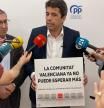 Carlos Mazón esta mañana en rueda de prensa