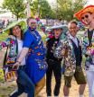 10 May 2022, Italy, Turin: Music fans from Germany stand in front of the entrance to the Eurovision Song Contest (ESC) site, waiting for admission to the first semi final. Photo: Jens Büttner/dpa 10/05/2022 ONLY FOR USE IN SPAIN