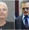 Ellen Barkin y Johnny Depp durante el juicio del actor contra Amber Heard