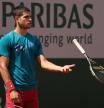 Carlos Alcaraz, durante su sesión de este sábado en París