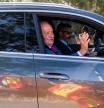 El rey Juan Carlos llega a la Zarzuela para pasar unas horas con el Rey y su familia