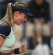 Paula Badosa celebra su victoria ante Fiona Ferro, este martes en París